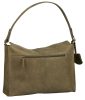 Burkely Rogue Robyn Hobo zöld női bőr válltáska 40 x 27,5 cm