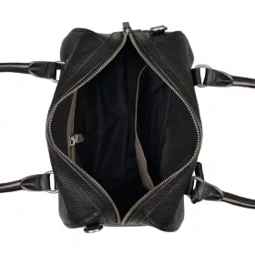   Burkely Always Alyx fekete női bőr válltáska, kézitáska