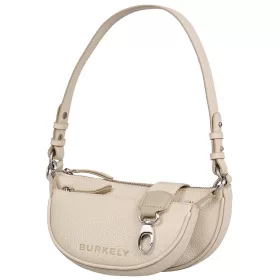   Burkely Always Alyx bézs színű női bőr dupla táska, válltáska, oldaltáska 23 x 11,5 cm