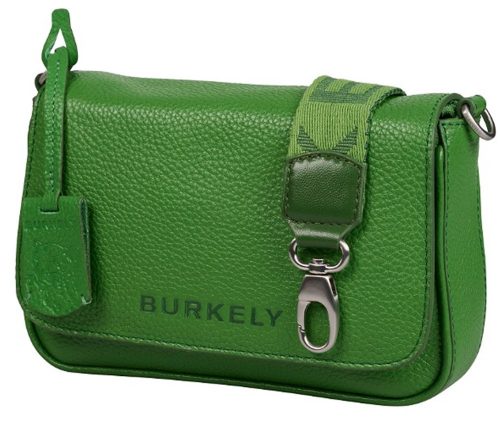 Burkely Always Alyx zöld női bőr oldaltáska, crossbody 22 x 14 cm