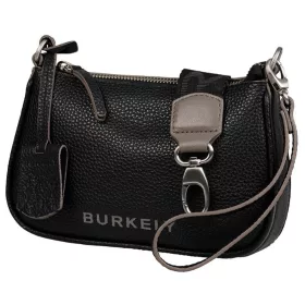   Burkely Always Alyx fekete női bőr oldaltáska, crossbody 21,5 x 13 cm