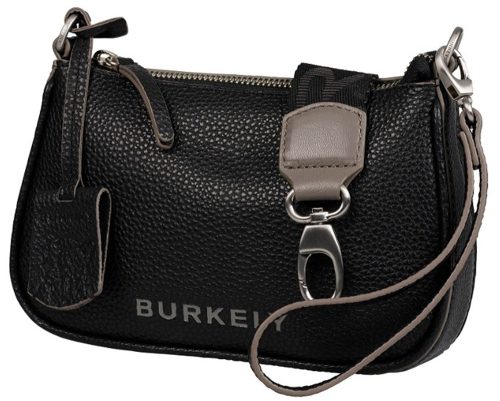 Burkely Always Alyx fekete női bőr oldaltáska, crossbody 21,5 x 13 cm