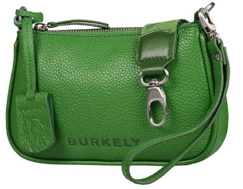 Burkely Always Alyx zöld női bőr oldaltáska, crossbody 21,5 x 13 cm