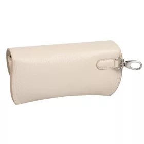   Burkely ALYX bőr, tört fehér szemüveg tartó, 17,5 × 8 cm