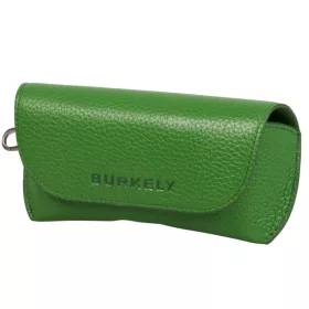 Burkely ALYX bőr, zöld szemüveg tartó, 17,5 × 8 cm