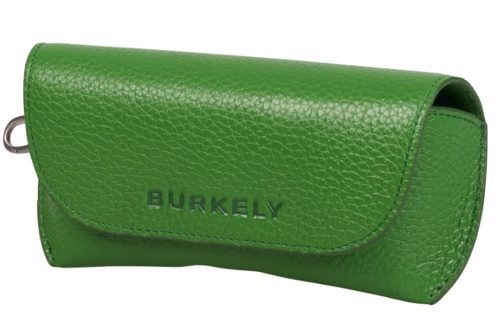 Burkely ALYX bőr, zöld szemüveg tartó, 17,5 × 8 cm