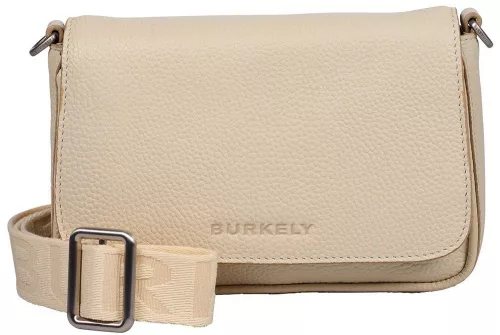 Burkely Ava bézs női bőr válltáska, crossbody 22 x 14 x 5,5 cm
