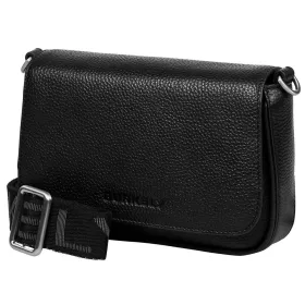   Burkely Ava fekete női bőr válltáska, crossbody 22 x 14 x 5,5 cm