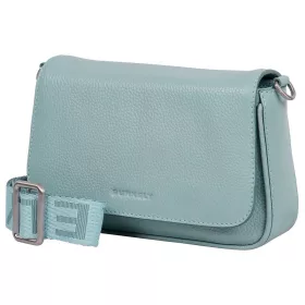   Burkely Ava türkizkék női bőr válltáska, crossbody 22 x 14 x 5,5 cm