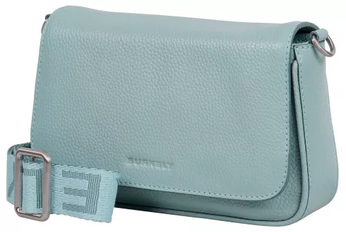 Burkely Ava türkizkék női bőr válltáska, crossbody 22 x 14 x 5,5 cm
