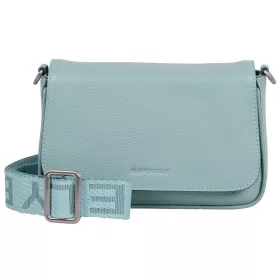   Burkely Ava türkizkék női bőr válltáska, crossbody 22 x 14 x 5,5 cm