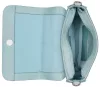 Burkely Ava türkizkék női bőr válltáska, crossbody 22 x 14 x 5,5 cm