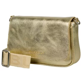   Burkely Ava arany színű női bőr válltáska, crossbody 22 x 14 x 5,5 cm