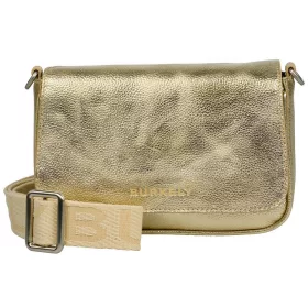   Burkely Ava arany színű női bőr válltáska, crossbody 22 x 14 x 5,5 cm