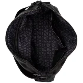 Burkely Wide Hobo fekete női bőr válltáska 40 x 28 cm