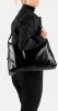 Burkely Wide Hobo fekete női bőr válltáska 40 x 28 cm