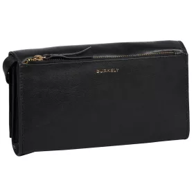   Burkely Fine Firenze fekete mini női bőr válltáska, crossbody 20 x 12 x 3 cm