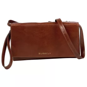   Burkely Fine Firenze barna mini női bőr válltáska, crossbody 20 x 12 x 3 cm