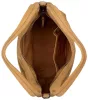 Burkely Vienna mogyoróbarna női velúrbőr kézitáska, válltáska 25 x 25 x 13 cm