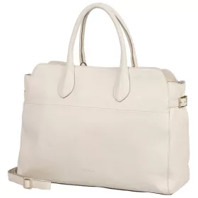   Burkely Demi bézs színű női bőr kézitáska, válltáska 40 × 30,5 × 14 cm