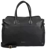 Burkely Demi fekete női bőr kézitáska, válltáska 40 × 30,5 × 14 cm