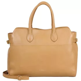   Burkely Demi mogyoróbarna női bőr kézitáska, válltáska 40 × 30,5 × 14 cm