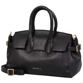   Burkely Demi fekete női bőr kézitáska, vállpánttal 28 × 15 × 11 cm