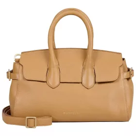   Burkely Demi mogyoróbarna női bőr kézitáska, vállpánttal 28 × 15 × 11 cm