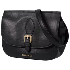   Burkely Demi fekete női bőr válltáska, crossbody 20 × 12,5 × 8 cm