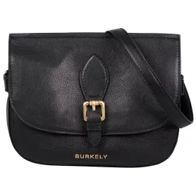   Burkely Demi fekete női bőr válltáska, crossbody 20 × 12,5 × 8 cm