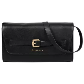   Burkely Demi fekete női bőr válltáska, clutch 23 × 13 × 8 cm