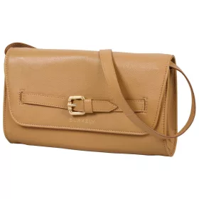   Burkely Demi mogyoróbarna női bőr válltáska, clutch 23 × 13 × 8 cm