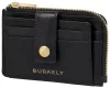Burkely Demi fekete női bőr kártyatartó, pénztárca 12 x 8 x 0,5 cm