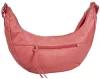 Burkely Nalan korall színű, ívelt női bőr válltáska, crossbody 40 × 18 × 8 cm