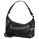Burkely Nalan fekete női bőr válltáska, crossbody 25 × 15 × 10 cm