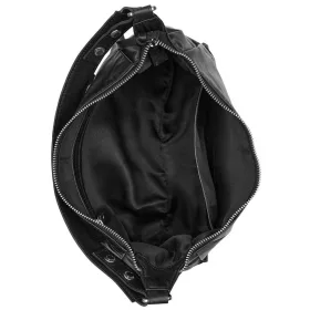   Burkely Nalan fekete női bőr válltáska, crossbody 25 × 15 × 10 cm