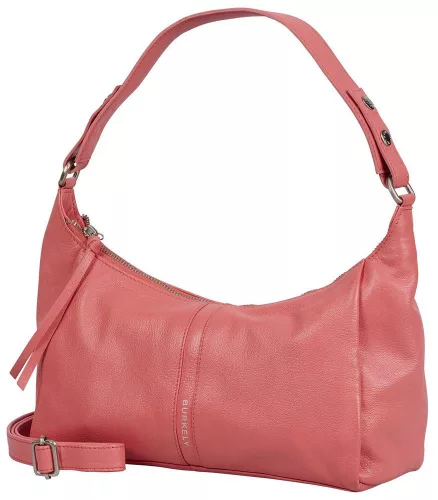Burkely Nalan rózsaszín női bőr válltáska, crossbody 25 × 15 × 10 cm