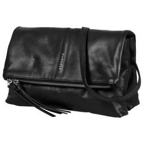   Burkely Nalan fekete női bőr válltáska, crossbody 27 × 18 × 3 cm