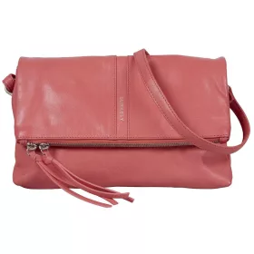   Burkely Nalan rózsaszín női bőr válltáska, crossbody 27 × 18 × 3 cm