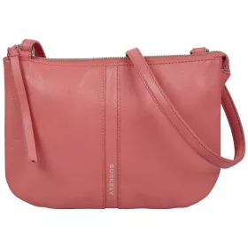   Burkely Nalan rózsaszín női bőr válltáska, crossbody 24 × 17 × 2,5 cm