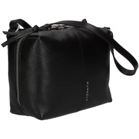 Burkely Myra fekete női bőr oldaltáska, crossbody