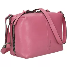 Burkely Myra pink női bőr oldaltáska, crossbody