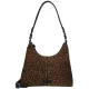Burkely Animo Hobo leopárd mintás női bőr válltáska 30 × 20 × 9 cm