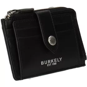   Burkely fekete női bőr kártyatartó, pénztárca 12 x 7,6 cm