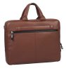 Burkely Bold Bobby konyakbarna bőr laptoptáska 15.6"  41 x 31 cm