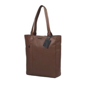   Burkely Bold Bobby konyak színű női bőr válltáska, laptop táska 14"