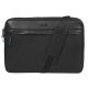 Burkely Bold Bobby Sleeve fekete bőr laptoptáska, oldaltáska 15.6"  39 x 28 cm