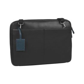   Burkely Bold Bobby Sleeve fekete bőr laptoptáska, oldaltáska 15.6"  39 x 28 cm