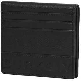  Burkely BOLD BOBBY WALLET CC fekete bőr kártyatartó 10 x 9,5 cm