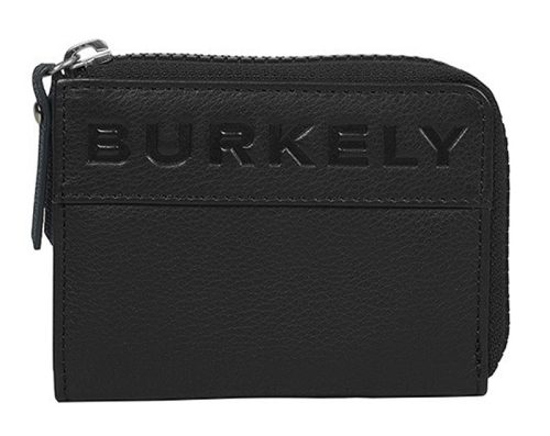 Burkely On The Move fekete színű, bőr pénztárca, kártyatartó, RFID védelemmel